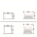 1 Peça de Fronha Decorativa Jacquard Dourada, Decoração Falsa para Sala de Estar