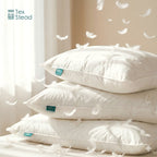 1pc Almofada de penas de ganso de luxo - Ultra-mole, de duas camadas, almofada quadrada decorativa branca com enchimento de alta qualidade para sofá, sofá e cama, estilo contemporâneo, lavável à máquina, almofada de sofá | Luxo decorativo | Almofada de penas fofa, almofada decorativa