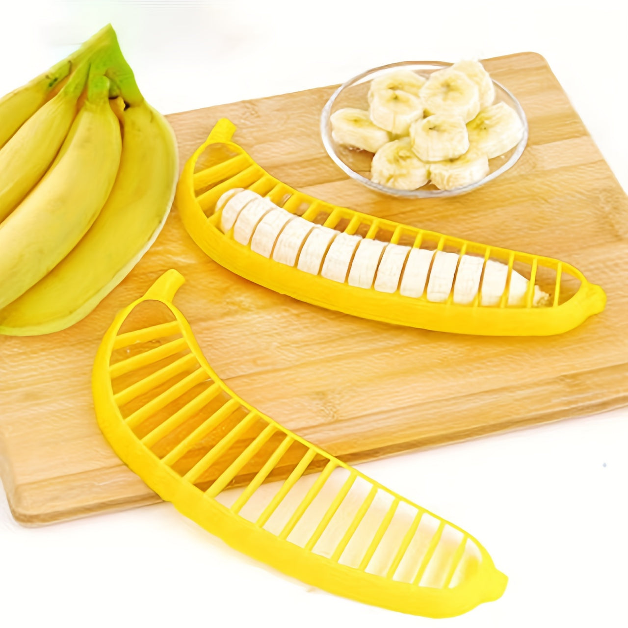 Banana Slicer, Multifunctional Fruit Cutting Tool, Banana Cutter, Fruit Separator, Fruit Salad Platter Divider, Kitchen Accessory, Perfect Partner for Beer Festivals, Christmas, Halloween, And Other Holidays