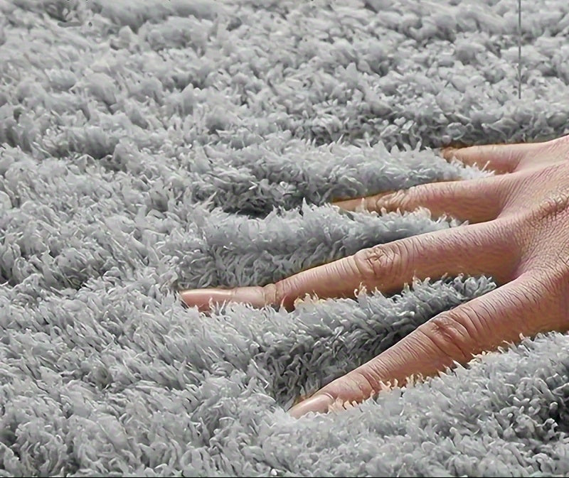 1pc Tapete de Banho Espesso em Microfibra Ultra-Fina, Macio e Confortável, Absorvente Antiderrapante para Quarto Sala Cozinha Toalheiro Carpete, Tapete para Quarto,Padrão Geométrico,Suporte Durável,Tapete Espessado,Vida em Apartamento