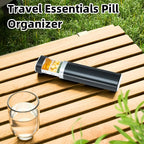 1-Week (7-Day) Travel Pill Organizer - Weekly Medication & Vitamin Case with Monday-Sunday Compartments, Compact & Portable Medicine Holder for Vitamins, Supplements, Medications - Cute Drawer-Style Daily Pill Box for -the-