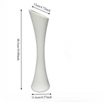 Vaso Grande Minimalista Nórdico | Design Curvo Alto e Moderno, 48.5cm*12cm, Plástico Espesso Resistente a Quedas, Estrutura Sólida, Fácil de Limpar e Manter, Adequado para Flores Frescas, Secas e Artificiais, Ideal para Sala de Estar, Hall de Entrada