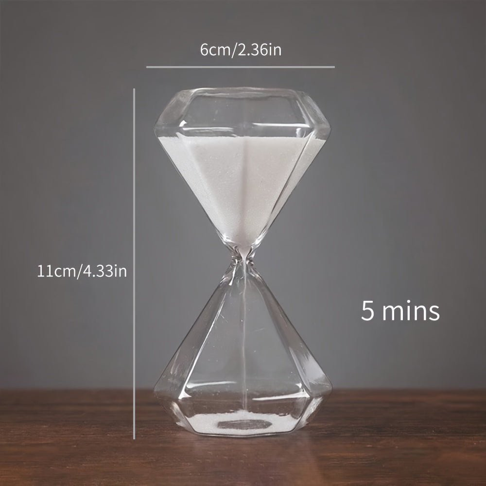 5-Minute Diamond Hourglass Timer Home Decor - Creative Gift for Friends and Family