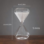 5-Minute Diamond Hourglass Timer Home Decor - Creative Gift for Friends and Family