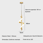 Luminária De Teto Pendente Led Moderna Lustre para Corredor Sala Quarto Moderna