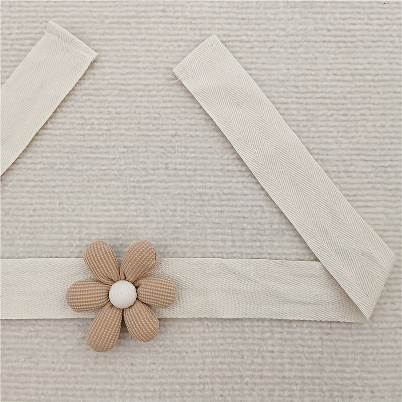 Correias de Fixação de Cortina Tridimensionais Estilo Nórdico | Poliéster, Estilo Boho, Multi Final, Decorações de Laços de Cortina, Correias de Fixação de Flores, Pequenos Artigos Suspensos, Cordas de Fixação de Cortina Estilo Cute - INS NORDIC HOME