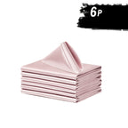 6/12 Peças de Guardanapos de Cetim Macio, Guardanapos Simples e Elegantes - Perfeitos para Casamentos, Chá de Panela, Festas e Decorações de Restaurantes