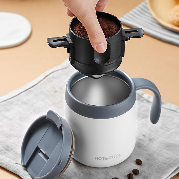Filtro de Café Dobrável Portátil em Aço Inoxidável