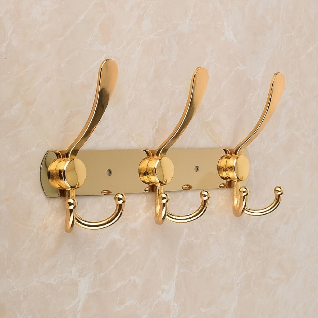 Easy-Install Stainless Steel Wall Hook - Traditional Style, Perfect for Bathroom Organization