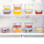 6pcs (3 Lids + 3 Boxes) Multi-Size Clear Storage Containers | Microwave Safe, Reusable Polypropylene Material, Leak-Proof, Dishwasher Safe, Rectangular Design, Suitable for Kitchen Storage, Fruits, Vegetables, Pasta, Etc