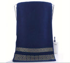 1 Toalha de Banho e Mão de Algodão Puro - Toalhas Macias, Absorventes e de Secagem Rápida para Banho, Lavagem de Rosto e Cuidados com o Cabelo - Toalha de Banho ou Envoltório 34x75cm e 70x140cm, Higiene para Uso Doméstico