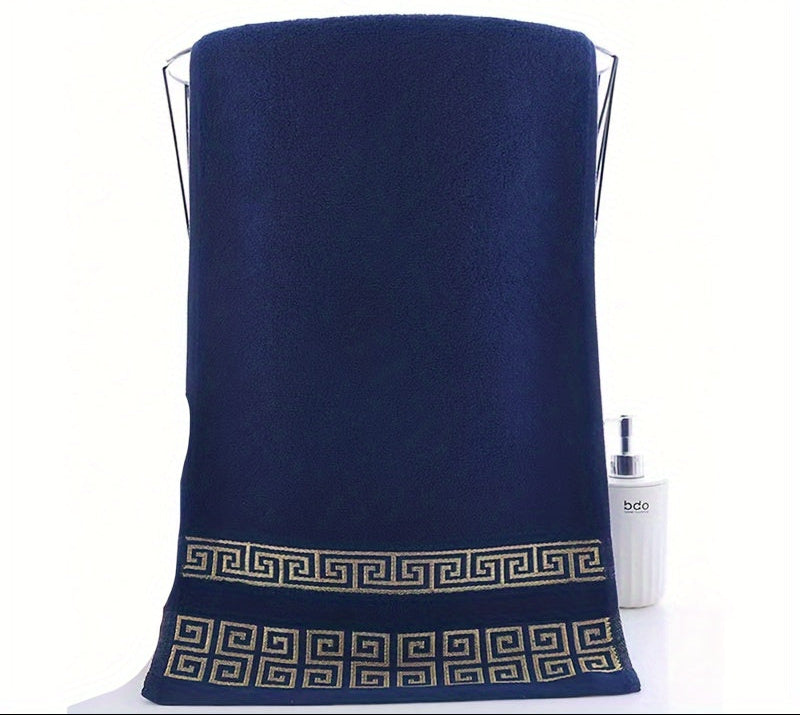 1 Toalha de Banho e Mão de Algodão Puro - Toalhas Macias, Absorventes e de Secagem Rápida para Banho, Lavagem de Rosto e Cuidados com o Cabelo - Toalha de Banho ou Envoltório 34x75cm e 70x140cm, Higiene para Uso Doméstico