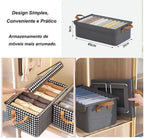 Caixas Organizadoras com Tampa Transparente – Oxford Reforçado 47×28×20cm