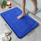 Tapete de Banho de Espuma de Memória de Luxo | Ultra Macio, Espesso 25D, Antiderrapante, Lavável na Máquina, Tapete de Casa de Banho de Poliéster de Secagem Rápida para Sala de Estar, Cozinha, Lavandaria, Quarto