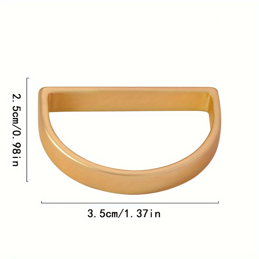 6 unidades de Argolas de Guardanapos Minimalistas com Letras D Banhadas a Ouro, Decoração de Mesa Elegante para Festas e Convívios, Adequadas para Refeições e Eventos de Negócios, Melhorando o Ambiente de Jantar, Perfeitas para Refeições Familiares