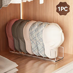 Suporte para Chapéus, Expositor de Chapéus, Organizador de Mesa, Armazenamento para Quarto, Acrílico Plástico, Comporta Sete Chapéus, Transparente