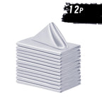 6/12 Peças de Guardanapos de Cetim Macio, Guardanapos Simples e Elegantes - Perfeitos para Casamentos, Chá de Panela, Festas e Decorações de Restaurantes