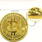 Bitcoin Coin (BTC) Collectible - Physical Cryptocurrency with Protective Case, BTC Symbol Coin for Home/Office Decor, Holiday Gift Suitable for BTC Enthusiasts & Collectors