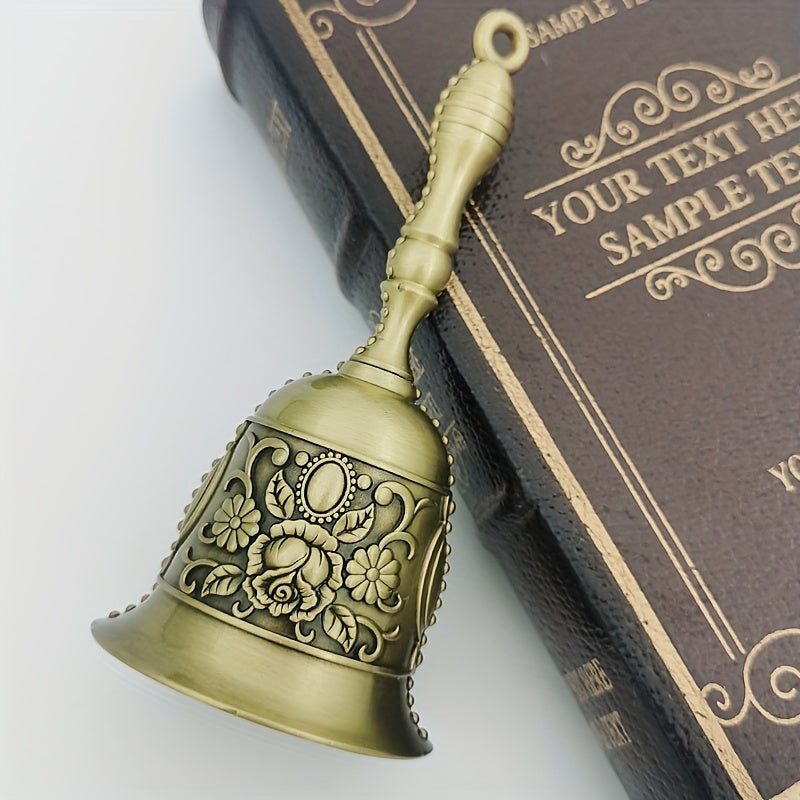 Sinos esculpidos à mão, sinos de cobre coloridos retrô, sinos de serviço, sinos de metal, sinos para idosos, sinos de casamento, sinos de serviço, sinos de Natal, Eid Al-Adha Mubarak