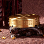 1 unid., Cinzeiro de Latão Puro para Sala de Estar Escritório, Estilo Moderno Tradicional de Alta Qualidade, Acessório Decorativo Metálico para Mesa de Café, Decoração para Casa ou Escritório, Presente para Festa do Dia da Independência e Temporada de Formatura Escolar