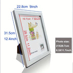 1 moldura de foto de madeira artesanalmente feita