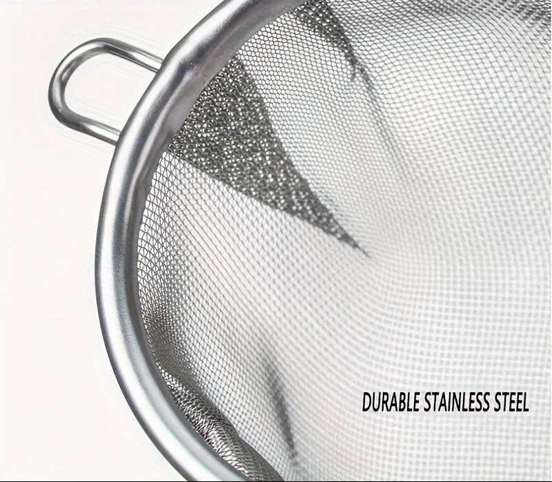 1peça Infusor de Chá de Aço Inoxidável Resistente com Laço de Pendurar - Filtro de Chá de Malha Fina, Filtro de Chá à Prova de Vazamentos para Chá em Folhas Soltas, Ervas, Especiarias - Cesta de Chá Fácil de Limpar para Casa, Escritório ou Presente - Compatível com Canecas, Panelas, Copos - Acessório Ideal para Cerimônia de Chá, Acessórios de Chá, Essenciais para Cozinhar em Casa, Acabamento Metálico Elegante, Item de Cozinha Durável, Cozinha em Casa, Design Compacto, Construção Resistente, In