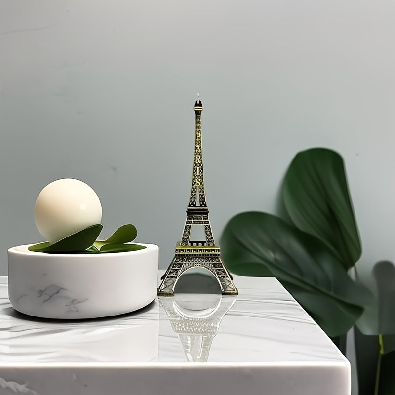 Figura de Metal da Torre Eiffel de Paris 1pc - Modelo Arquitetônico em Miniatura Turquesa com Detalhes Intrincados e Ferroaria Detalhada, Arte Decorativa para Prateleira, Lembrança de Viagem & Presente de Férias, Decoração Elegante para Casa | Embalagem Sofisticada, Decoração da Torre Eiffel