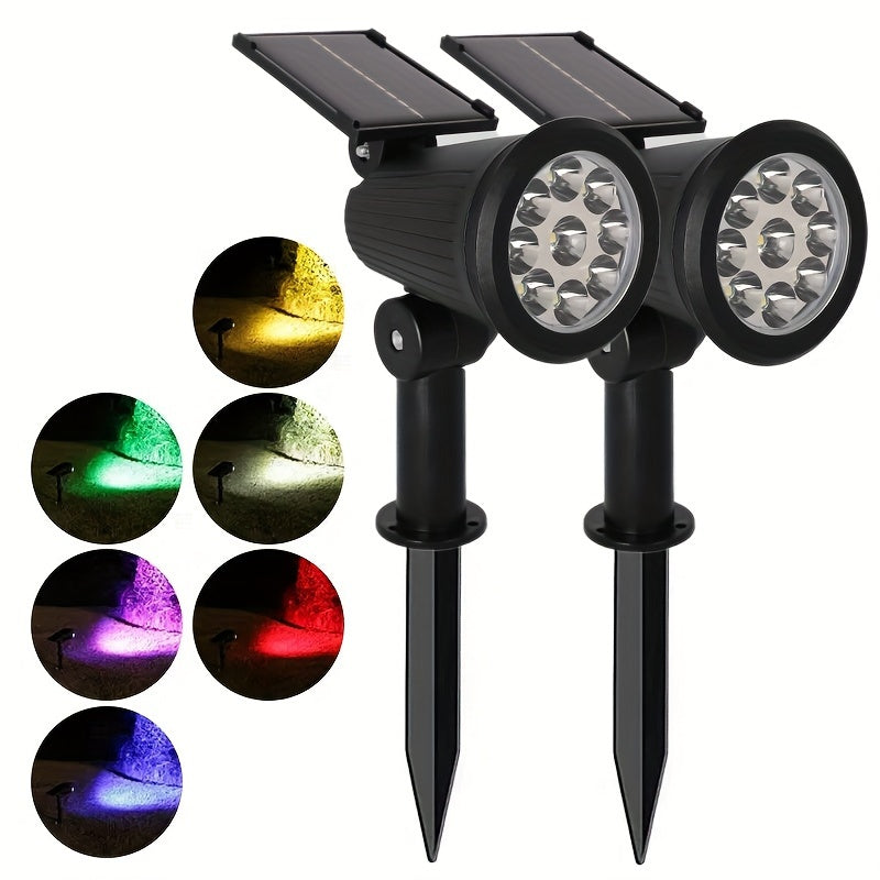 1 unidade de Refletor Externo com 9 LEDs, Detecção de Movimento e Cristal - Solar para Jardim, Gramado, Caminho, Varanda - Plástico Durável e Econômico, Ligar/Desligar