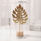 Artesanato de metal de luxo leve estilo europeu e americano, decoração criativa para sala de estar e entrada com ornamentos de folha de ginkgo em arte de ferro