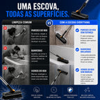 Escova Multifuncional 3 em 1 com Cabo Extensível